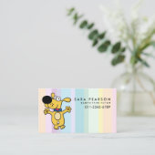 ベビーシッター家庭教師気に子踊りドッグ 名刺 (スタンド正面)