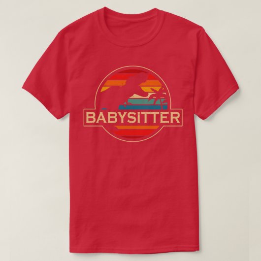 ベビーシッター恐竜 Tシャツ (デザイン正面)