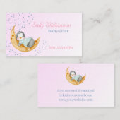 ベビーシッター気にチャイルドナニーキュートペンギン 名刺 (正面/裏面)