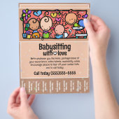 ベビーシッター気にチャイルド催涙シート チラシ (手)