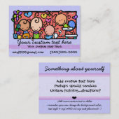 ベビーシッター気にデー。子気に紫。 名刺 (正面/裏面)