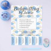 ベビーシッター気にビジネスのストリップの破れ チラシ (シングル)