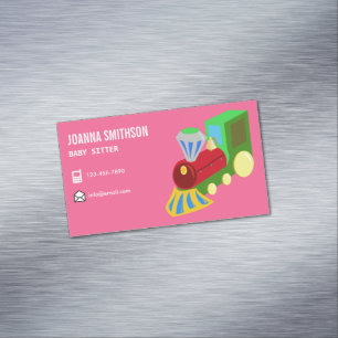 ベビーシッター気に幼稚園ベビーシッター マグネット名刺