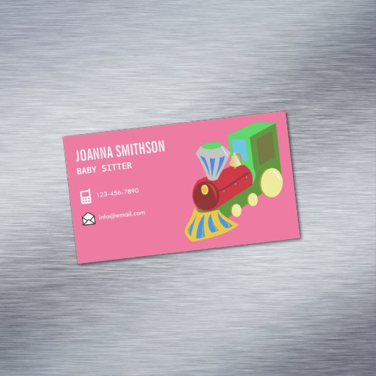 ベビーシッター気に幼稚園ベビーシッター マグネット名刺 (インサイチュ)