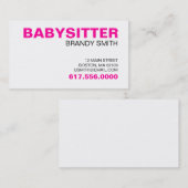 ベビーシッター用名刺 名刺 (正面/裏面)