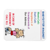 ベビーシッター磁石 マグネット (横)