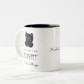 ベビーシッター私ベビーシット&知り合いギフト ツートーンマグカップ (正面左)