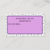 ベビーシッター連絡名刺 名刺 (裏面)