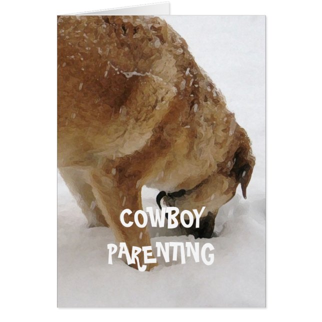 ベビーシッター-カウボーイのParentingとして犬 (正面)