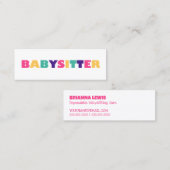 ベビーシッター スキニー名刺 (正面/裏面)