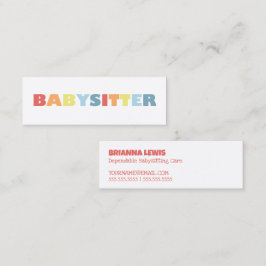 ベビーシッター スキニー名刺