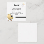 ベビーシッター スクエア名刺 (正面/裏面)