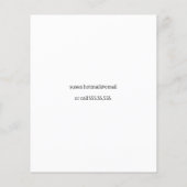 ベビーシッター・フライヤー チラシ (裏面)