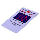 ベビーシッター/介護者緊急連絡磁石 マグネット (左側)