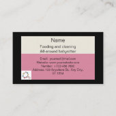 ベビーシッター 名刺 (正面)