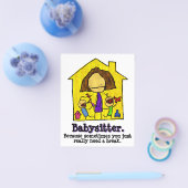 ベビーシッター。子気に。日気に チラシ (シングル)