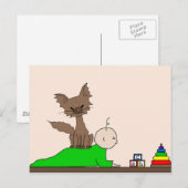 ベビーシッター – Pepper the Cat (Meet the Mews) ポストカード (正面/裏面)