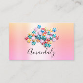 ベビーシッターNANNYチャイルドデイケア足パステルズジェリー 名刺 (正面)