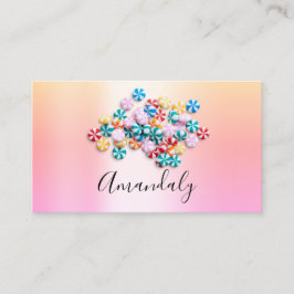 ベビーシッターNANNYチャイルドデイケア足パステルズジェリー 名刺