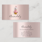 ベビーシッターNANNYプロフェッショナルチャイルドデイサービスキュート 名刺 (正面/裏面)