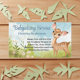 ベビーシッターNanny託児ウォーターベビーディアー 名刺