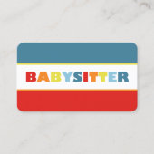 ベビーシッターQR 名刺 (正面)