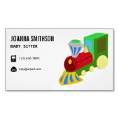 ベビーシッティング·デ気にイ幼稚園ベビシッター マグネット名刺 (正面)