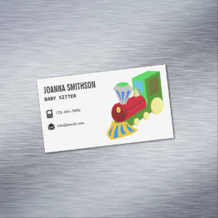 ベビーシッティング·デ気にイ幼稚園ベビシッター マグネット名刺