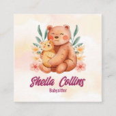 ベビーシッモダント事業 | ナニーベア スクエア名刺 (正面)