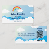 ベビーシッモダント事業 | ブルースカイベビーシッター 名刺 (正面/裏面)