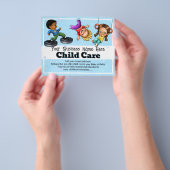 ベビーシッ気にチデイサマーキャンプ気に放課後 チラシ (手)