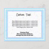 ベビーシッ気にチデイサマーキャンプ気に放課後 チラシ (裏面)