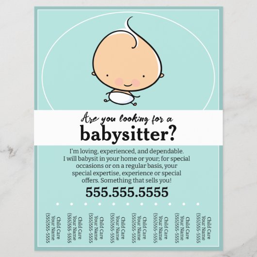 ベビーシッ気にト、日、子気に供、ティール（緑がかった色）涙シート チラシ (正面)