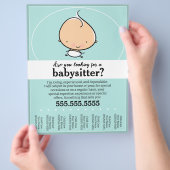 ベビーシッ気にト、日、子気に供、ティール（緑がかった色）涙シート チラシ (手)