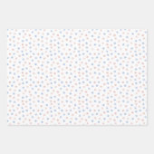 ベビーシパーソナライズされたャワーの性別表示モノグラム ラッピングペーパーシート (正面2)