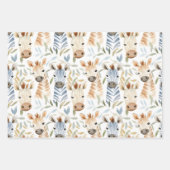 ベビーシマウマ ラッピングペーパーシート (正面3)