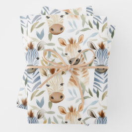 ベビーシマウマ ラッピングペーパーシート