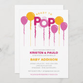 ベビーシャポップ・アートのワー招待状 招待状 (正面/裏面)