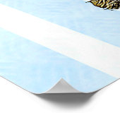 ベビーシャワパーソナライズされたーポスターバナーへようこそ ポスター (角)