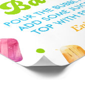 ベビーシャワポップ・アートのーモモモザバー ポスター (角)