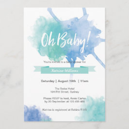 ベビーシャワーああベビースプラッシュ招待状 招待状