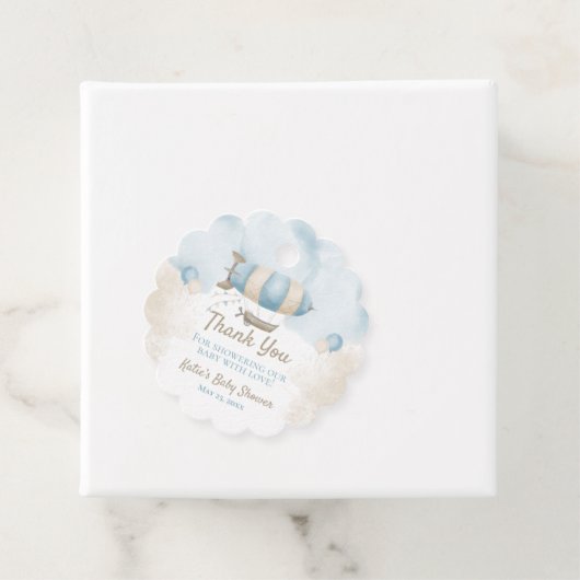 ベビーシャワーありがとうお願いギフトラベル フェイバータグ