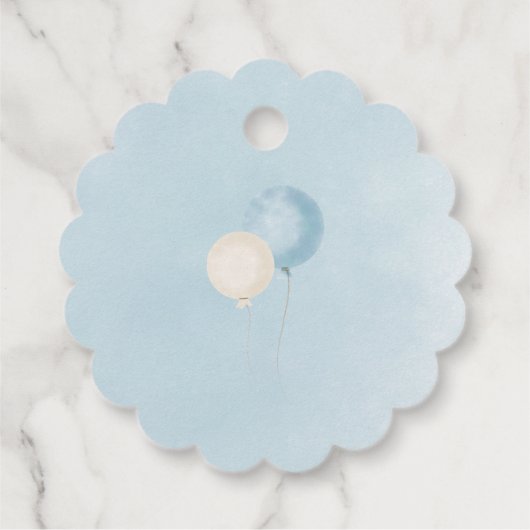 ベビーシャワーありがとうお願いギフトラベル フェイバータグ (裏面)