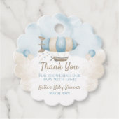 ベビーシャワーありがとうお願いギフトラベル フェイバータグ (正面)