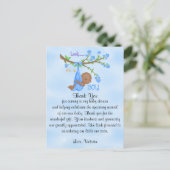 ベビーシャワーありがとうエスニック ポストカード (スタンド正面)