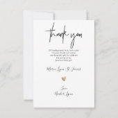 ベビーシャワーありがとうシグネチャーの台本 サンキューカード (裏面)