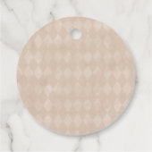 ベビーシャワーありがとうテディベア |タン フェイバータグ (裏面)