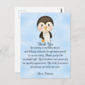 ベビーシャワーありがとうペンギン ポストカード (正面/裏面)