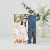 ベビーシャワーありがとうポストカード ポストカード (スタンド正面)