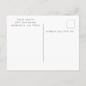 ベビーシャワーありがとうポストカード 案内ポストカード (裏面)